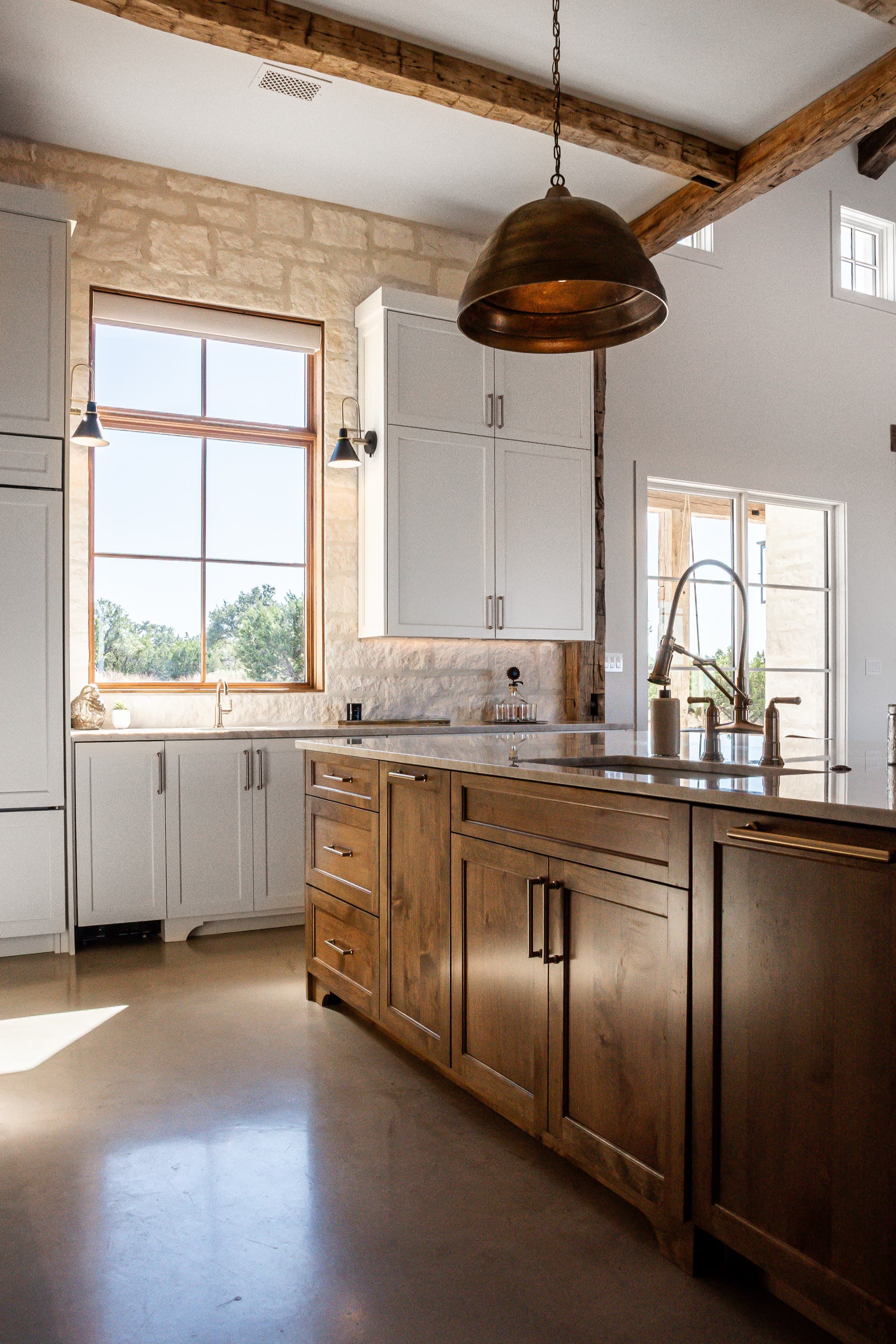 Frameless European cabinets — Jackson House Round Mountain
